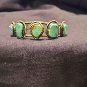 Turquoise and Silver Women's Bracelet